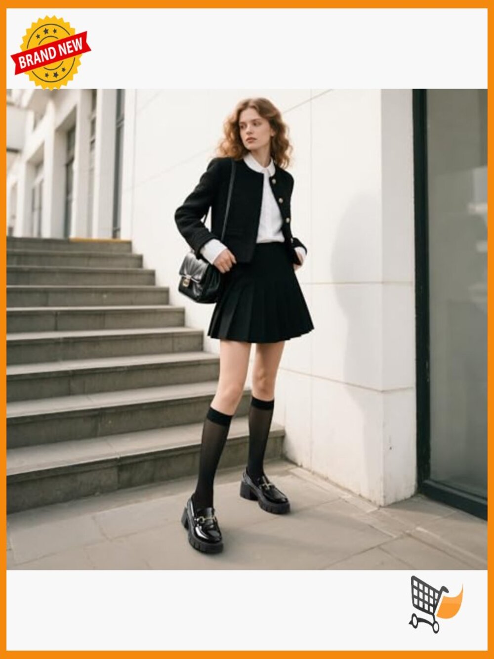 Women's Platform Chunky Loafers with Horse-bit Detail - Picture 2 of 7
